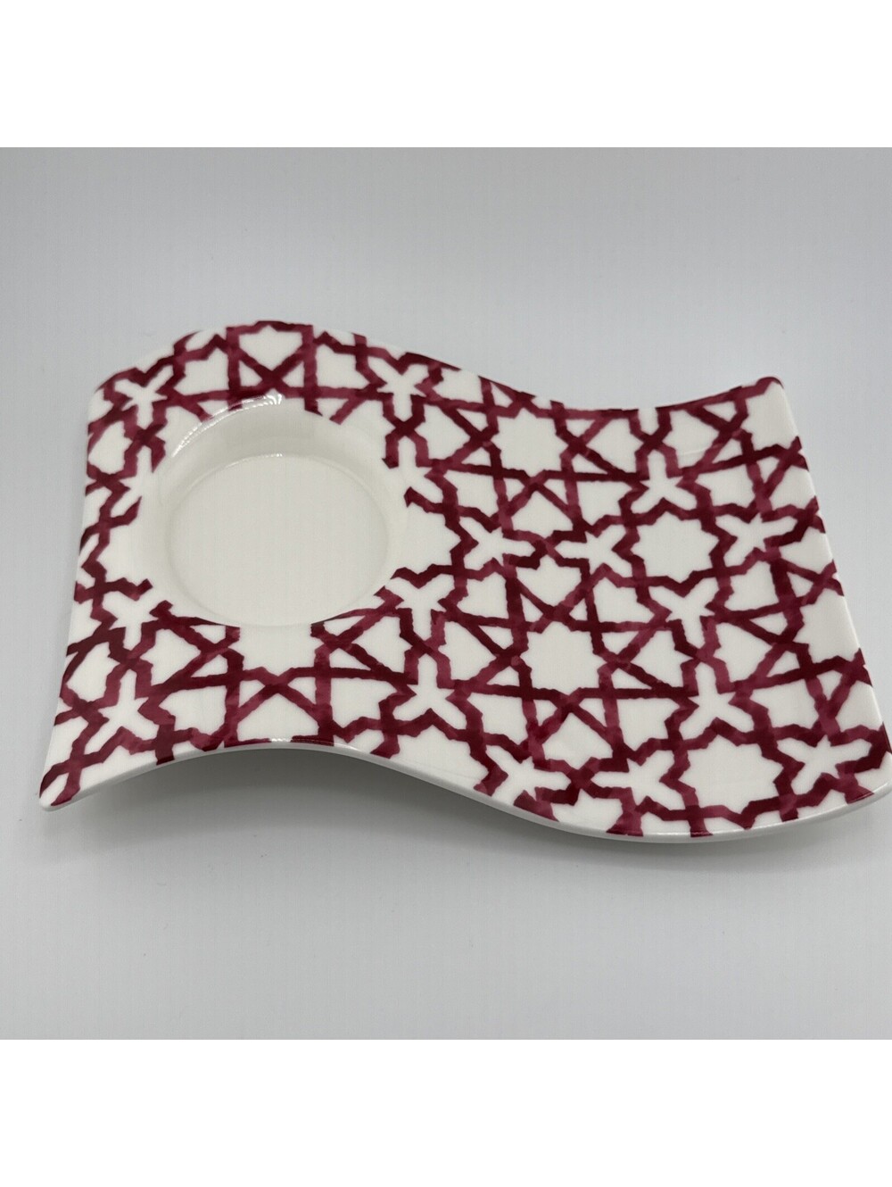 Villeroy & Boch NewWave Caffe plate red geometric plate German China